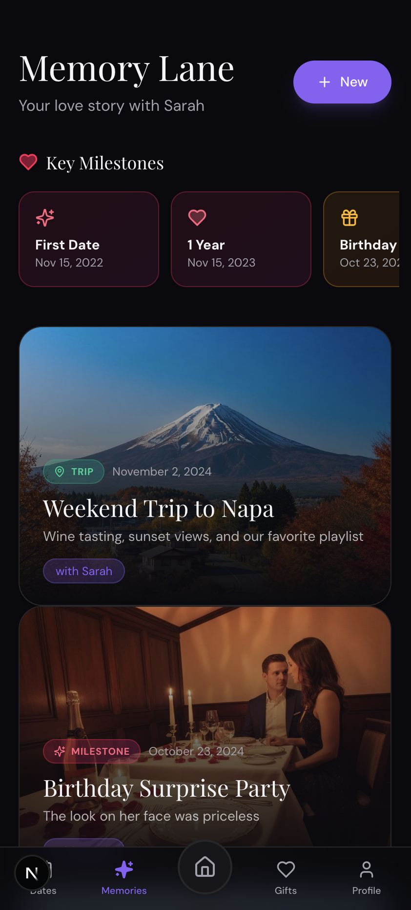 Amori Memory Lane - Your love story with Sarah